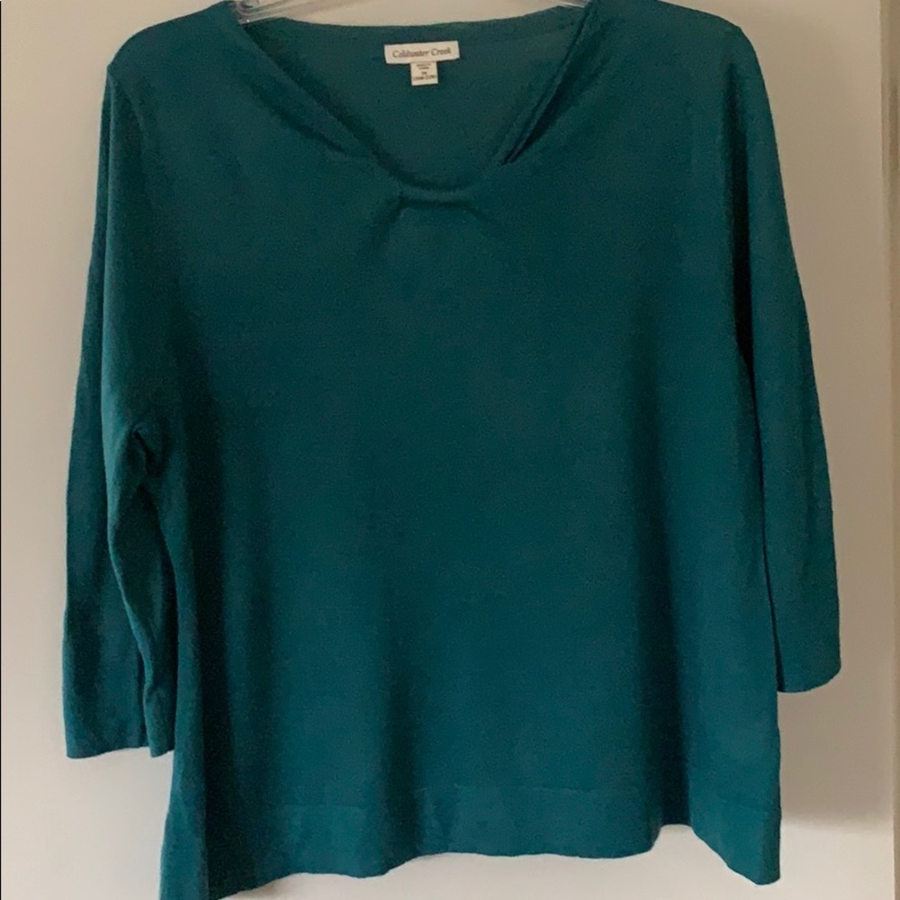 Coldwater Creek Plus Size 2X Teal Sweater